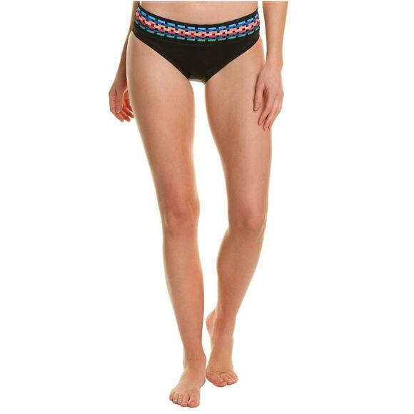 New! La Blanca Women's Midster Macrame Fast-Drying Swim Bikini Bottom - Picture 2 of 7